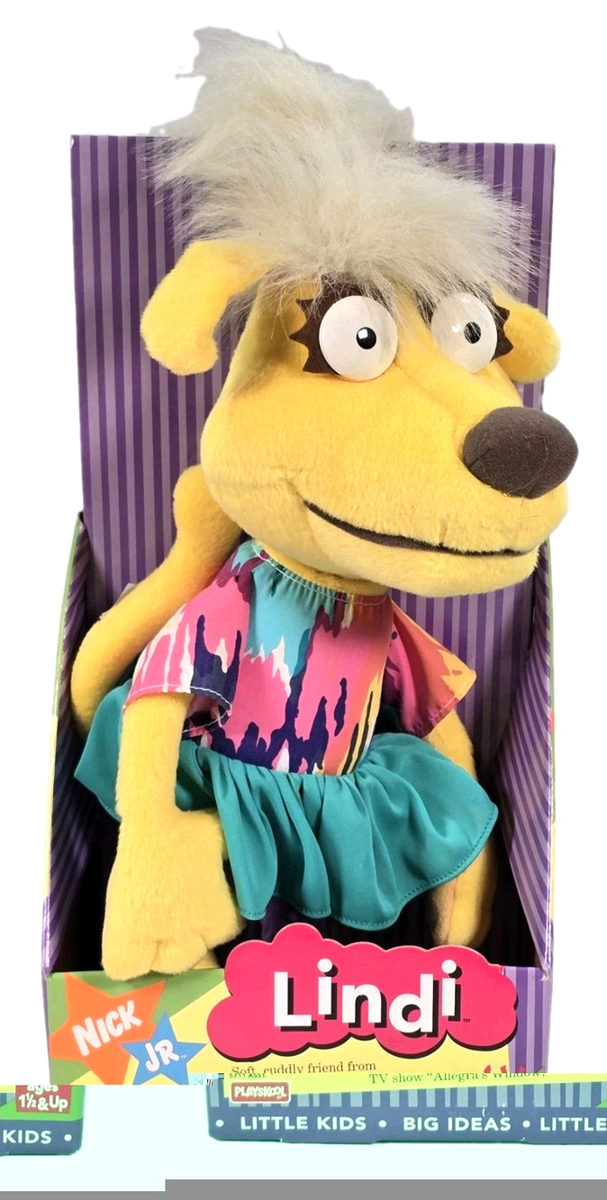 Vintage 1995 Lindi Nick Jr. Playskool Plush Allegra's Window TV Series 5712, New